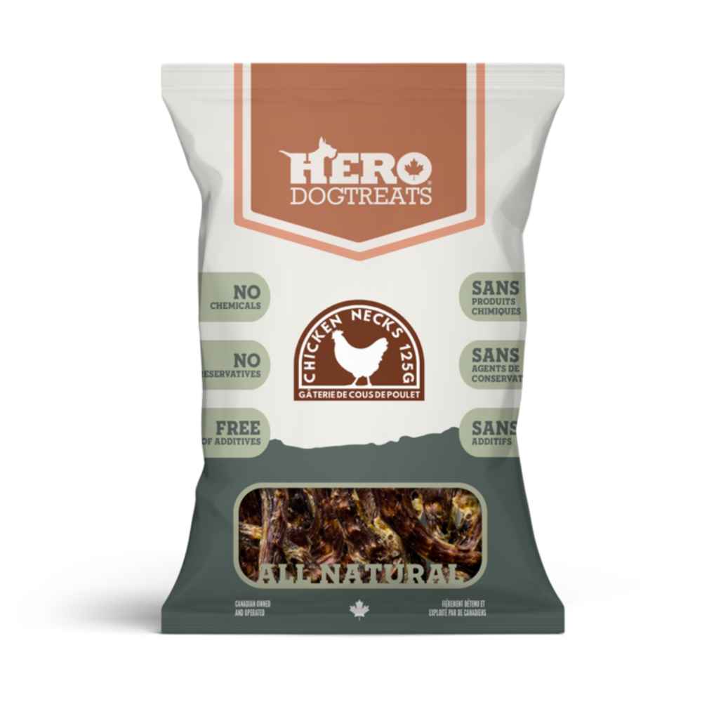 Hero Dog Treats Dehydrated Chicken Necks Big Country Raw, Hero, Dog Treats, Chicken Feet