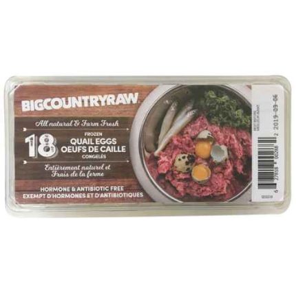 big country raw, quail, egg, topper, treat
