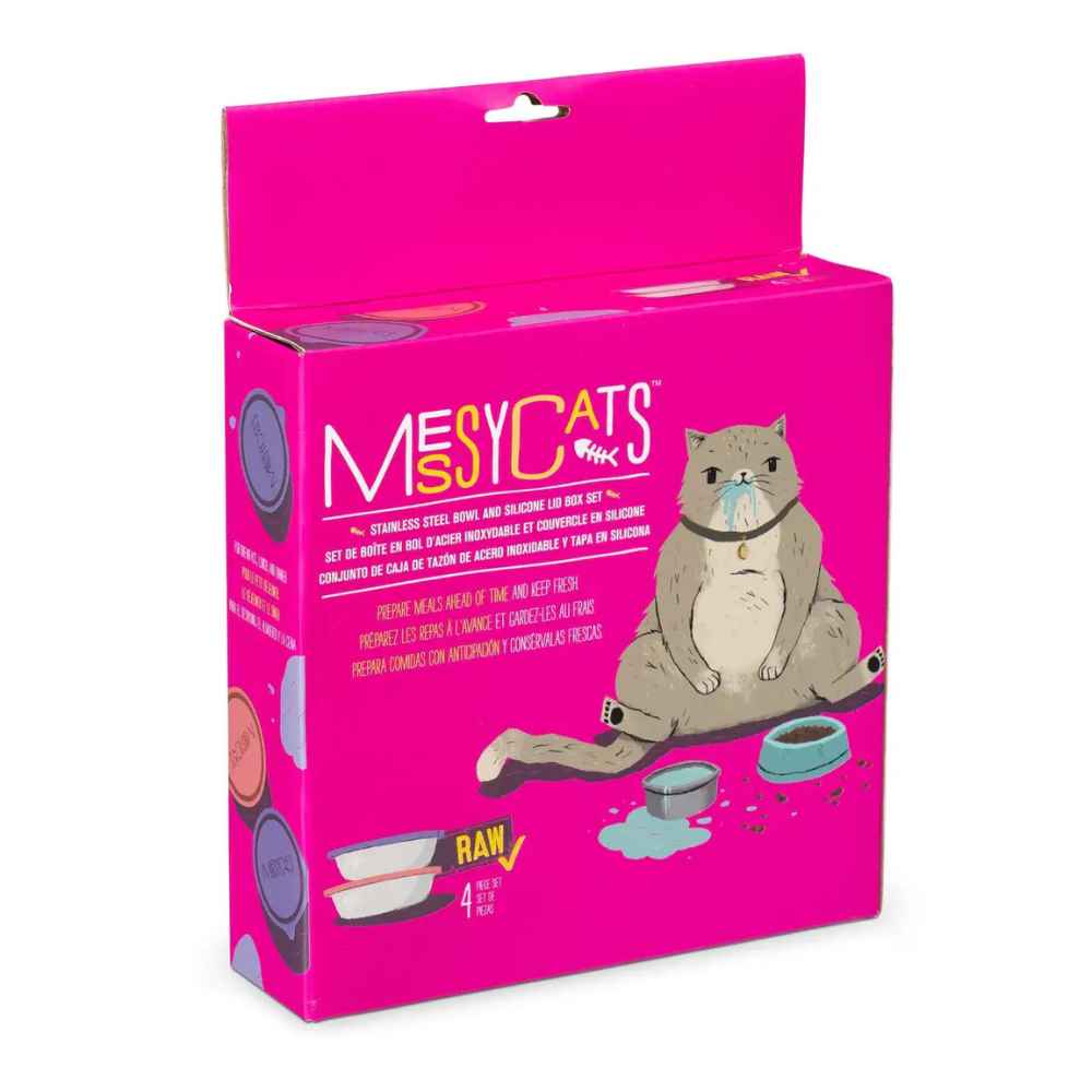 MM Cat Bowls Box Messy Cats, Bowl, Lid, Travel, Food Prep, Preparation