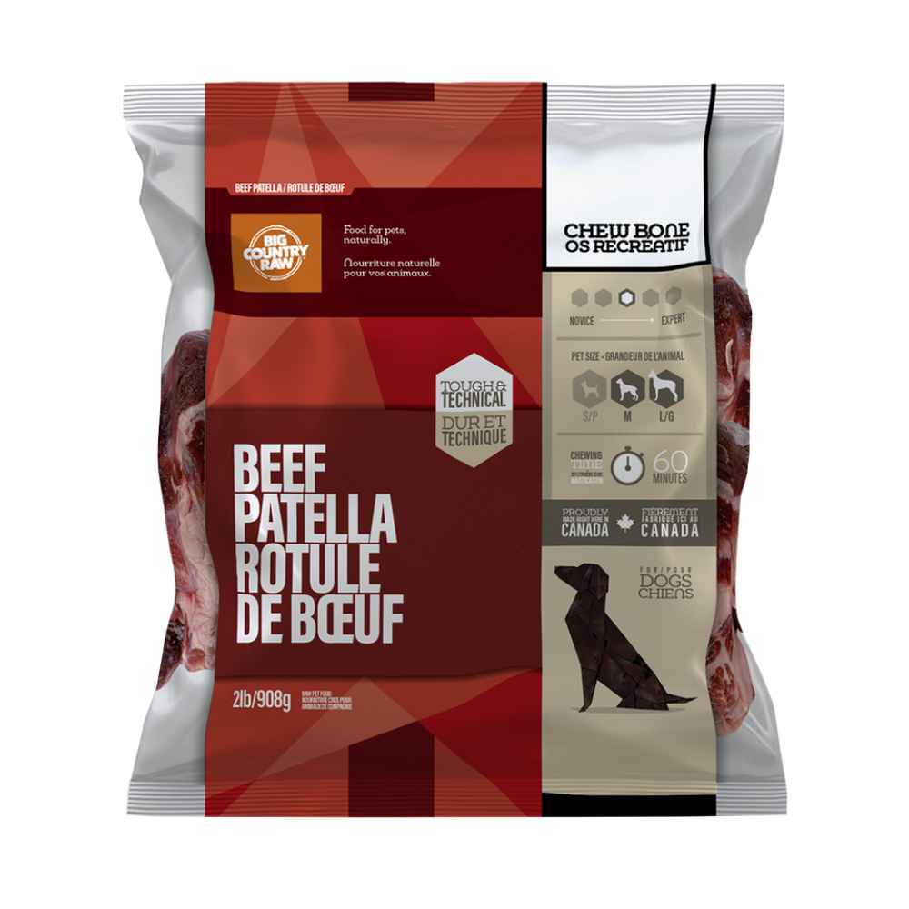 Big Country Raw Chew Bone Beef Patella beef patella, bone, recreational chewing, raw bone, bcr, big country raw