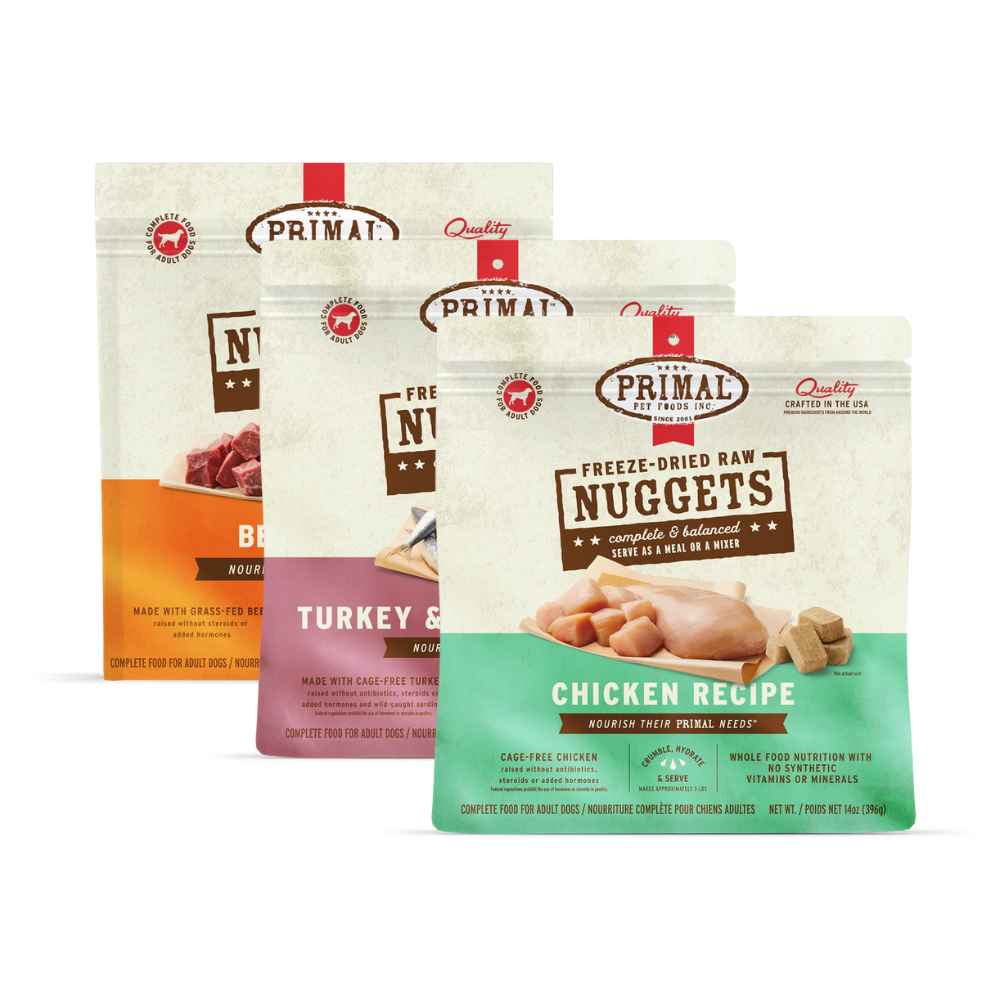 Primal Nuggets Dog Food Cover Primal Nugget Dog Food, Primal, Raw, Nugget