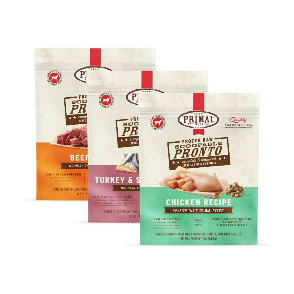 Primal Pronto Dog Food Cover Primal Pronto Dog Food, Primal, Scoopable, Scoop, Raw
