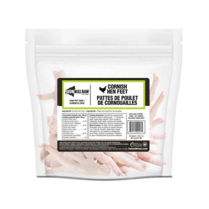 Iron Will Raw, IWR, Raw, Recreational Bone, Bone, Chew, meal replacement, Chicken Feet, Feet