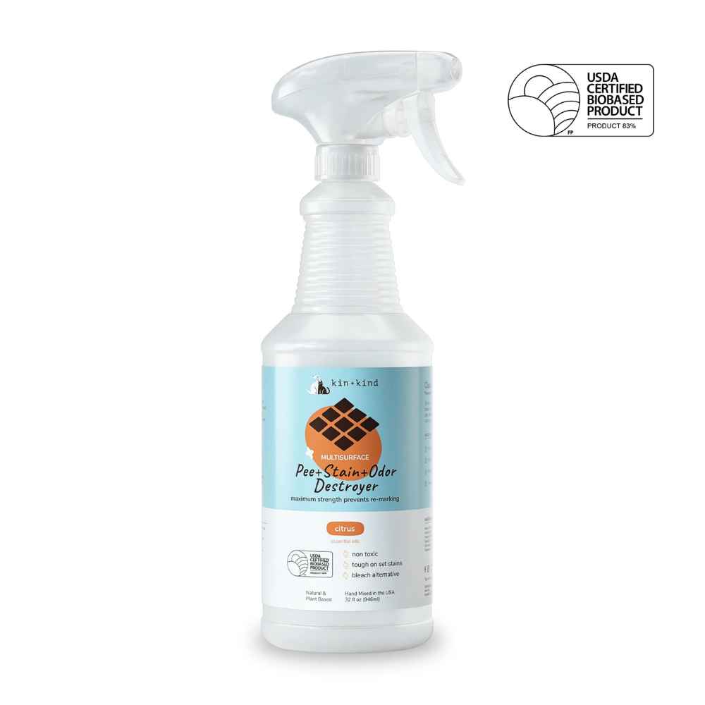 Pee+Stain+Odor Destroyer _ Multi-Surface Kin & Kind, Spray, Cleaner, Pee+Stain+Odor Destroyer Multi-Surface