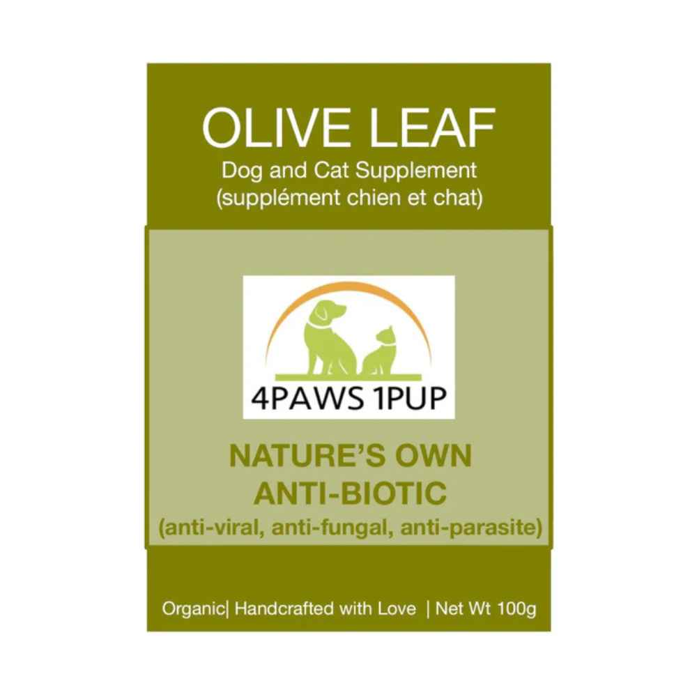 4Paws 1Pup Olive Leaf Powder 4Paws 1Pup, Olive Leaf, Anti-Fungal, Anti-Parasitic, Supplement