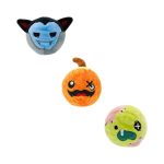 Hugsmart Howloween Super Ball plush dog toy with squeaker