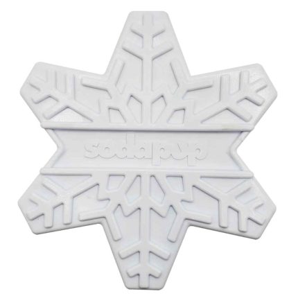 Sodapup Snowflake ultra durable chew toy with holiday theme