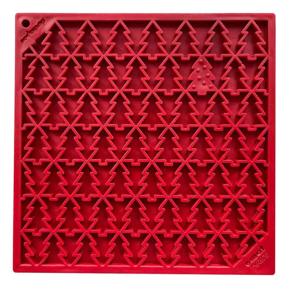 Soda Pup Xmas Lick Mat Sodapup Tree Design "Peace" eMat Enrichment Lick Mat