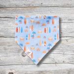 Surfs Up Bandana Blue Summer Water Apparel Locally Owned