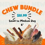 Small to Medium Chew Bundle. Dehydrated treat bundle for smaller dogs. Treat bundle