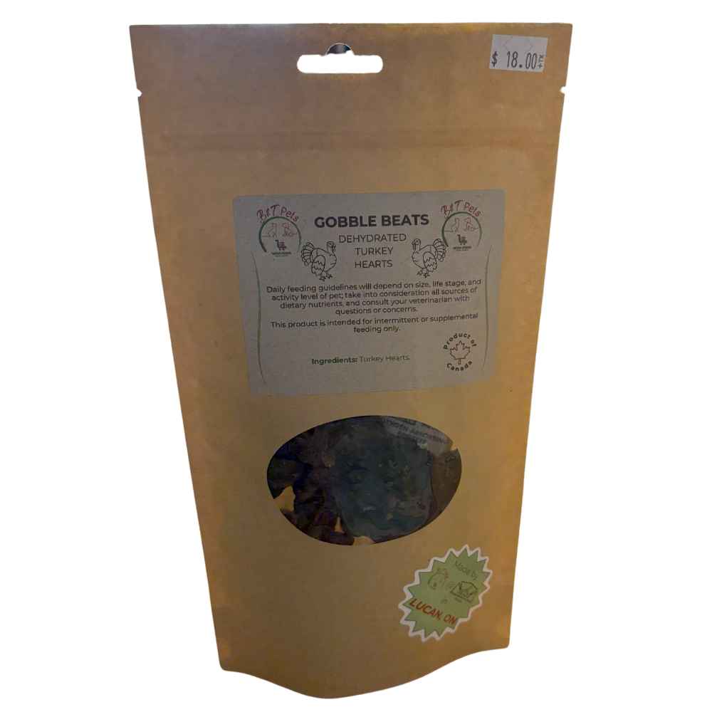 B&T Gobble Beats Turkey Heart, Treats, Dog Treats, Gobble