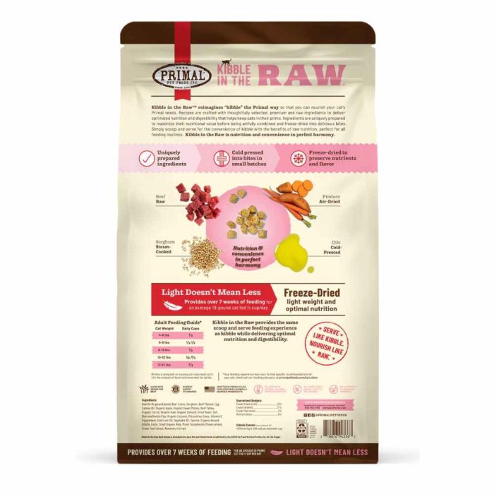 KITR CAT BEEF BACK Primal Freeze Dried Cat Food