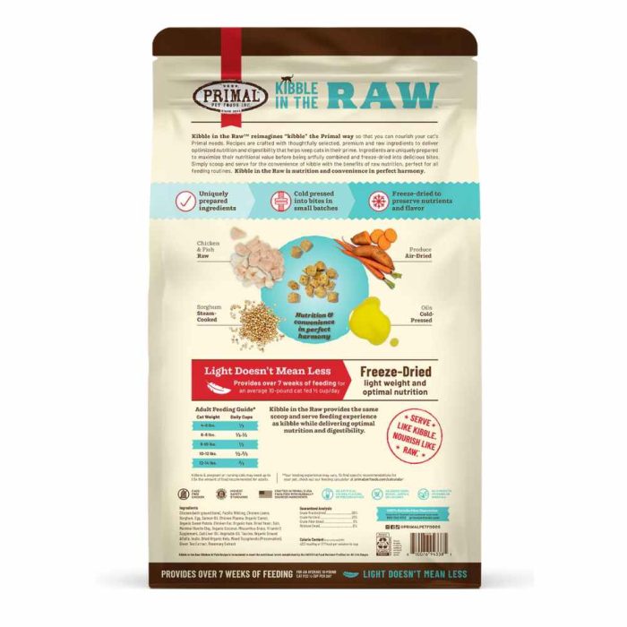 KITR CAT CHICKEN FISH BACK Freeze Dried Cat Food Primal