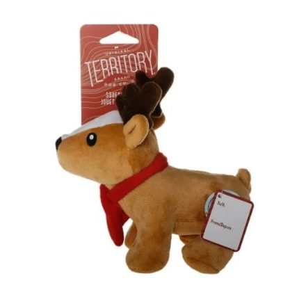 Original Territory Plush Reindeer Squeaky Holiday Toy