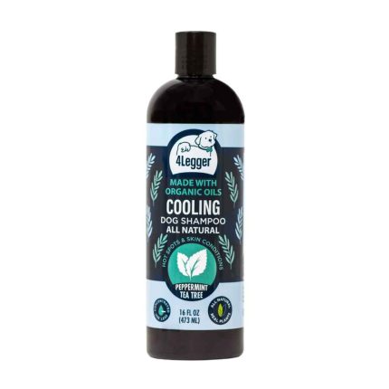 4 Legger Cooling Shampoo, 4 Legger, Shampoo, Skin Solutions, Yeast, Anti-bacterial, Cooling, Tea Tree oil, Mint