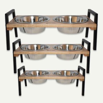 Goo-Eez Elevated Bowl, Bowl, Dish, Meal Prep, Stainless Steel, Goo-Eez,Elevated, Raised