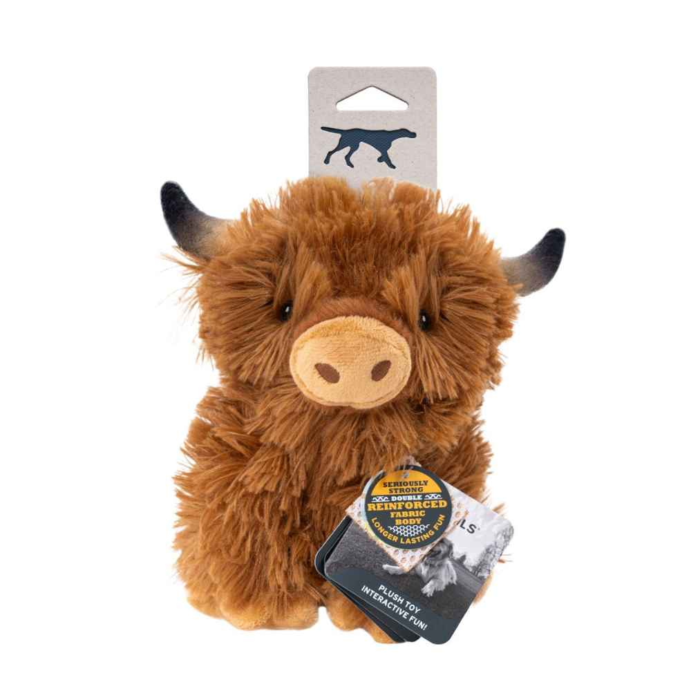 Tall Tails Highland Cow Tall Tails Highland Cow, Tall Tail, Plush, Toy, Squeaky, Plush Toy