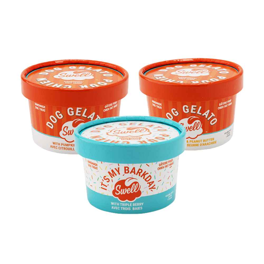 Swell Gelato Cover Swell Gelato, Swell, Gelato, Frozen Treat, Dog, Cat, Treat, Birthday