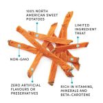 Crumps Sweet Potato Fries, Crumps, Sweet Potato Fry, Fry, Fries, Sweet Potato, Treat, Chew, Single Ingredient