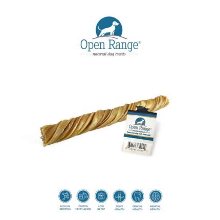 Open Range 5" Tripe Twist, Tripe, Beef Tripe, Open Range, Snack, Treat, Snack Bar