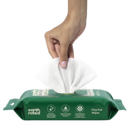 Earth Rated Eye Wipes, Earth Rated, Eye Wipes, Eye, Wipe, Gentle, Grooming, Skin, Skin Solutions, Tear Stain, Tear Stain Remover