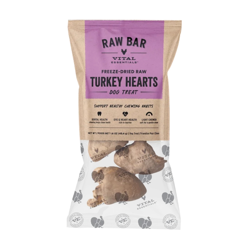 VE Turkey Hearts Vital Essentials Freeze-Dried Turkey Hearts, Vital Essentials, VE, Freeze-dried, Treat, Snack Bar, Turkey Heart, Turkey, Heart